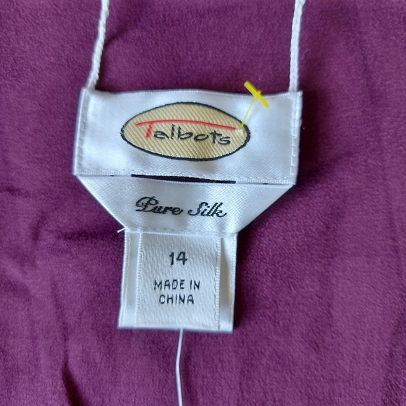 Talbots silk peasant blouse NWT - Picture 3 of 4